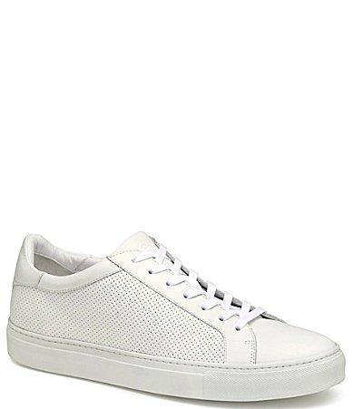 Mens J & M Collection Jake Leather Perforated Sneakers Product Image