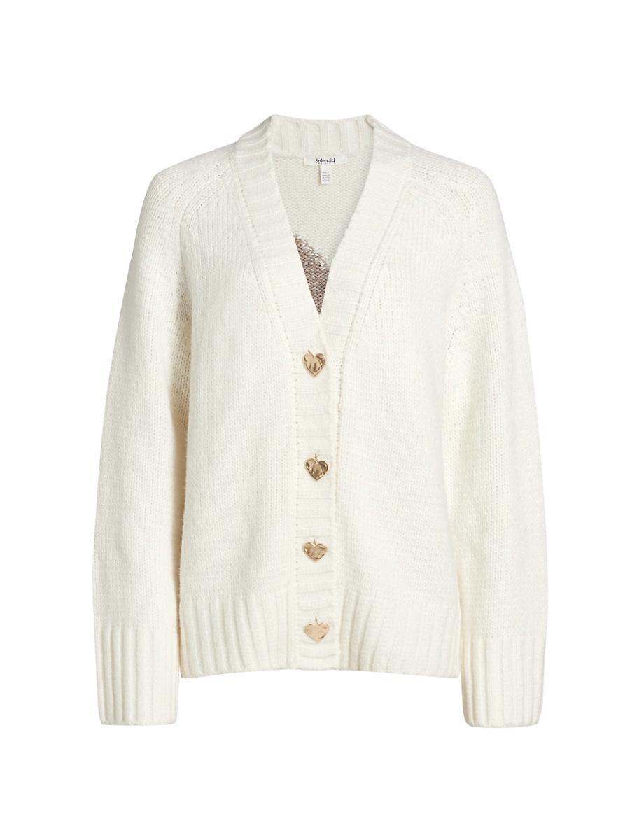 Womens Hartley Intarsia Heart Cardigan Product Image