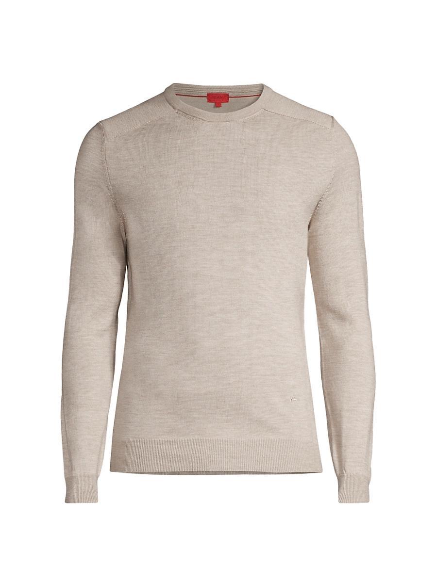 Mens Lighweight Wool-Blend Crewneck Sweater Product Image