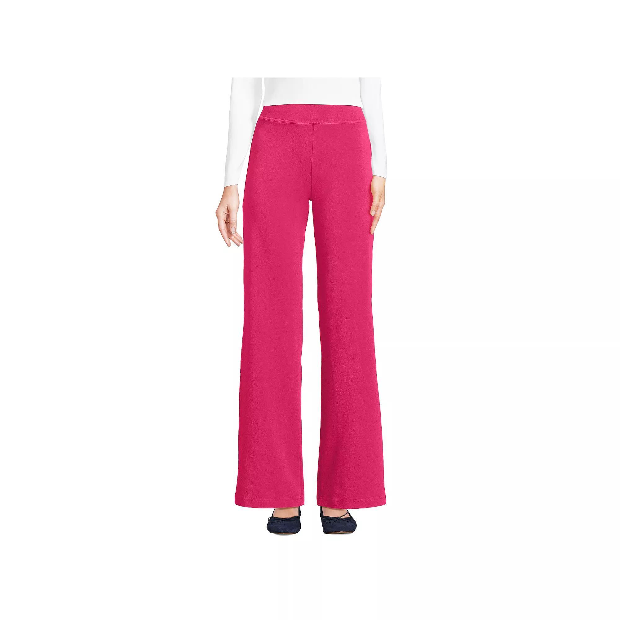 Women's Lands' End Starfish Mid Rise Wide Leg Pull On Pants,  Product Image