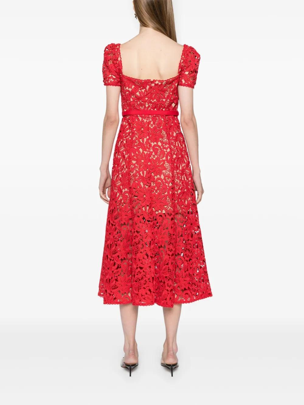 floral-lace midi dress Product Image