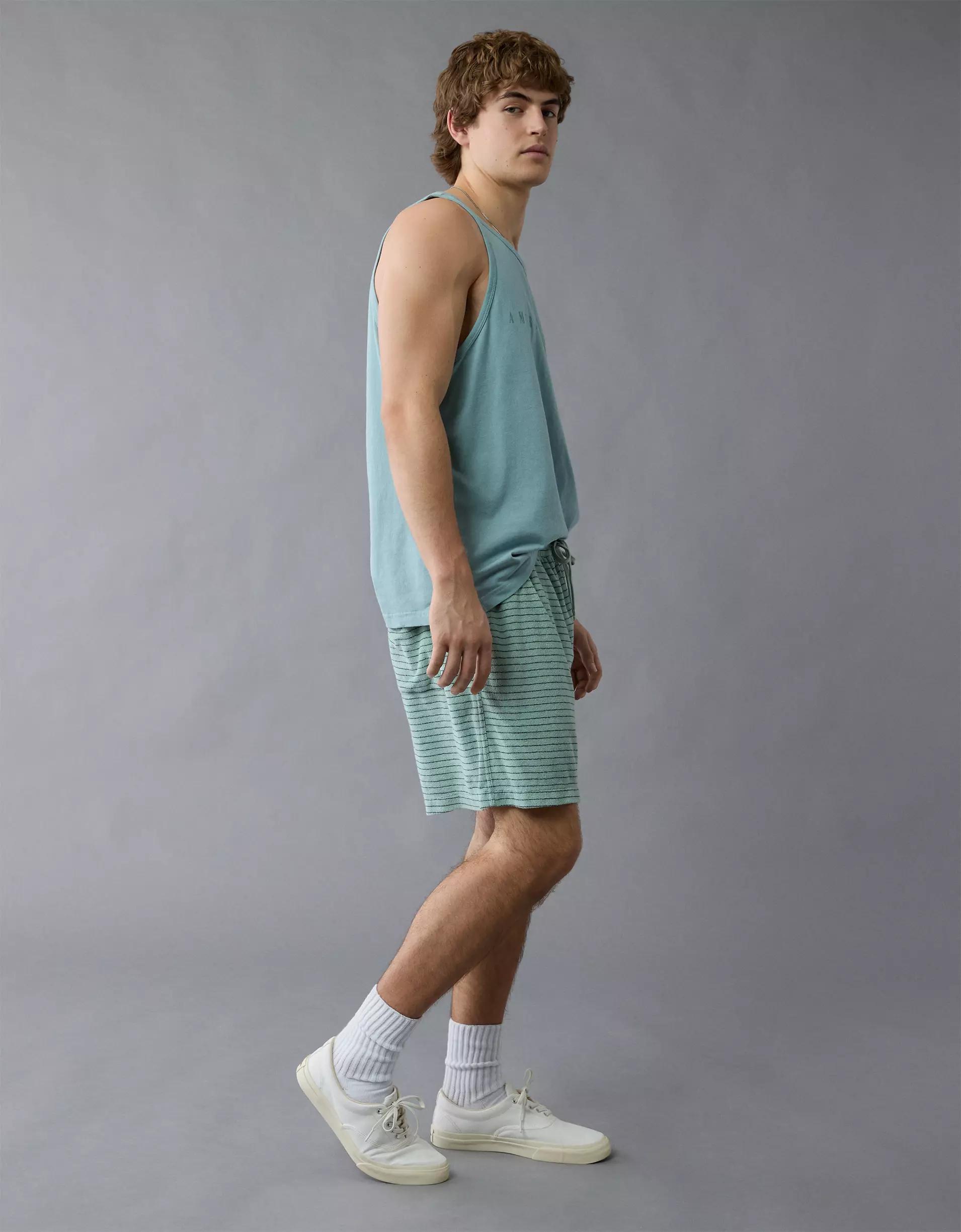 AE Sofa Surfin' Terry Striped Lounge Short Product Image