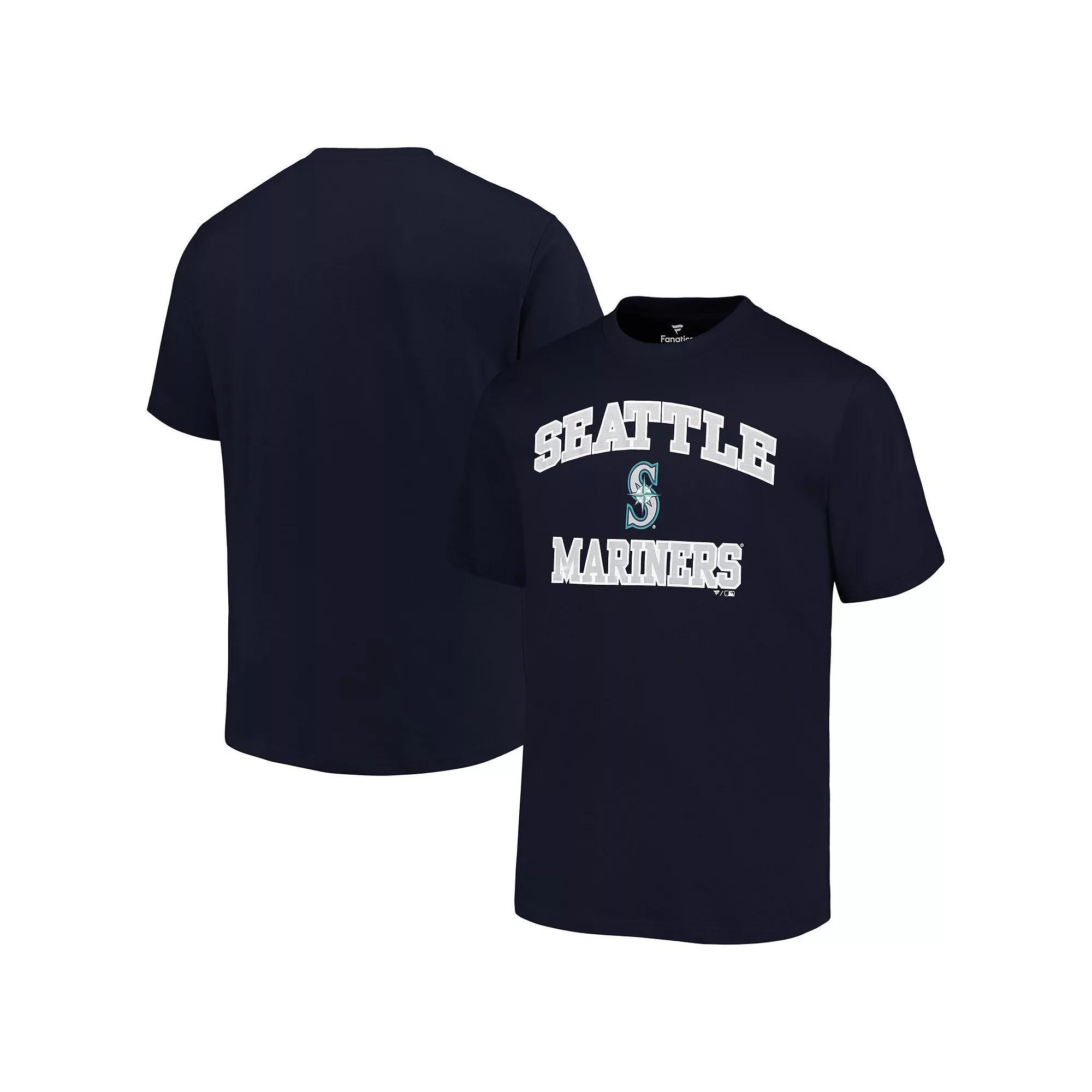 Men's Profile Navy Seattle Mariners Big & Tall Heart & Soul T-Shirt,  Product Image