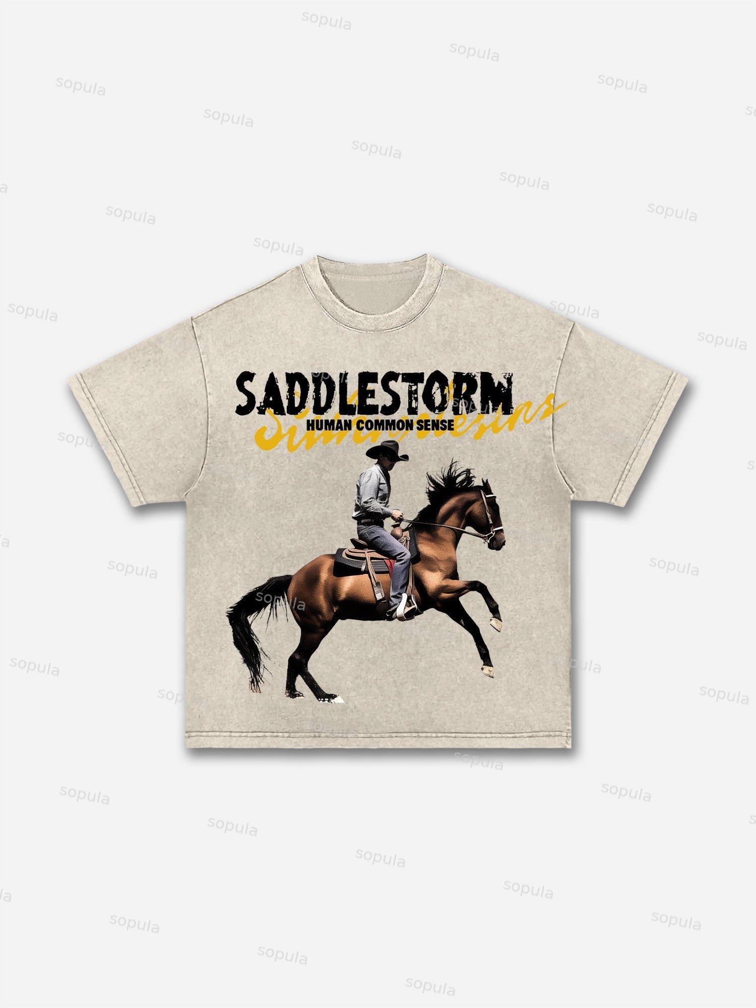 God Heals The Broken Vintage Graphic Acid Wash T-shirt Product Image