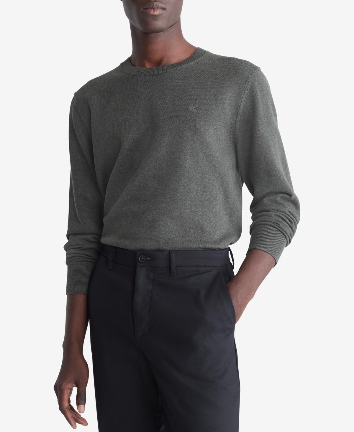 Calvin Klein Mens Smooth Cotton Sweater - Purple - M Product Image