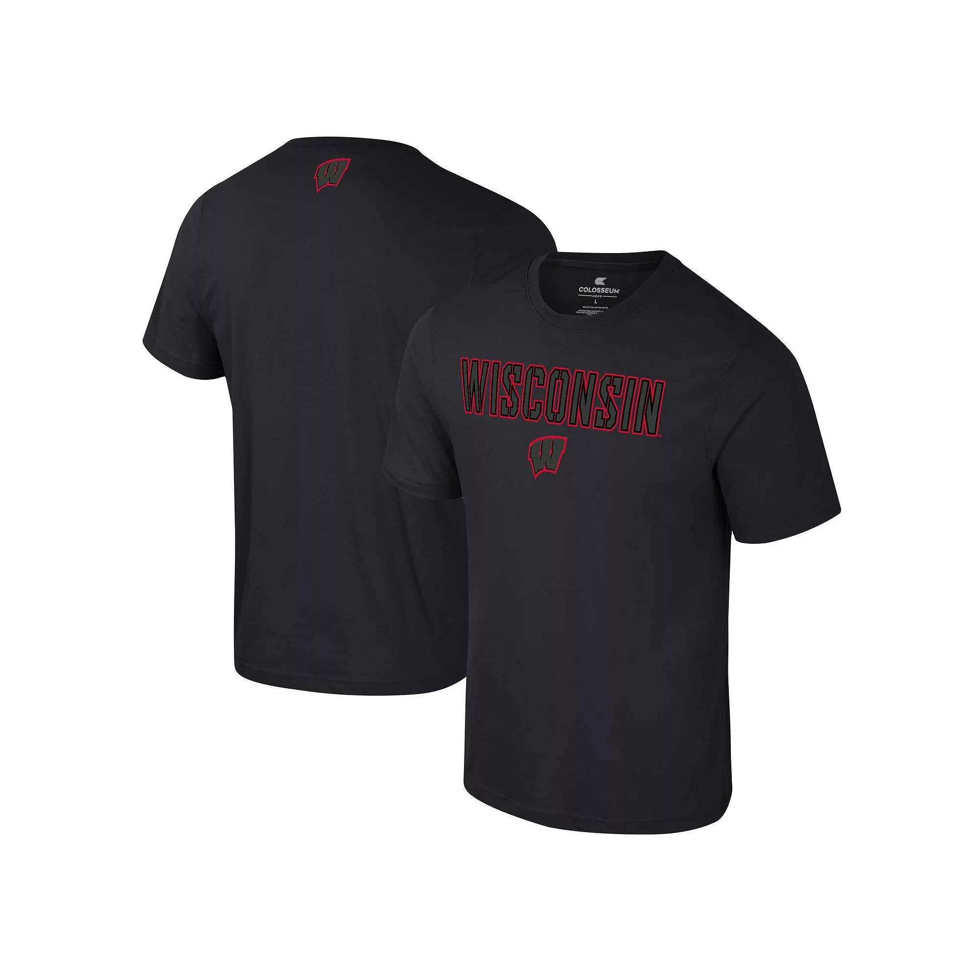 Men's Colosseum Navy Michigan Wolverines Color Pop Active Blend T-Shirt,  Product Image