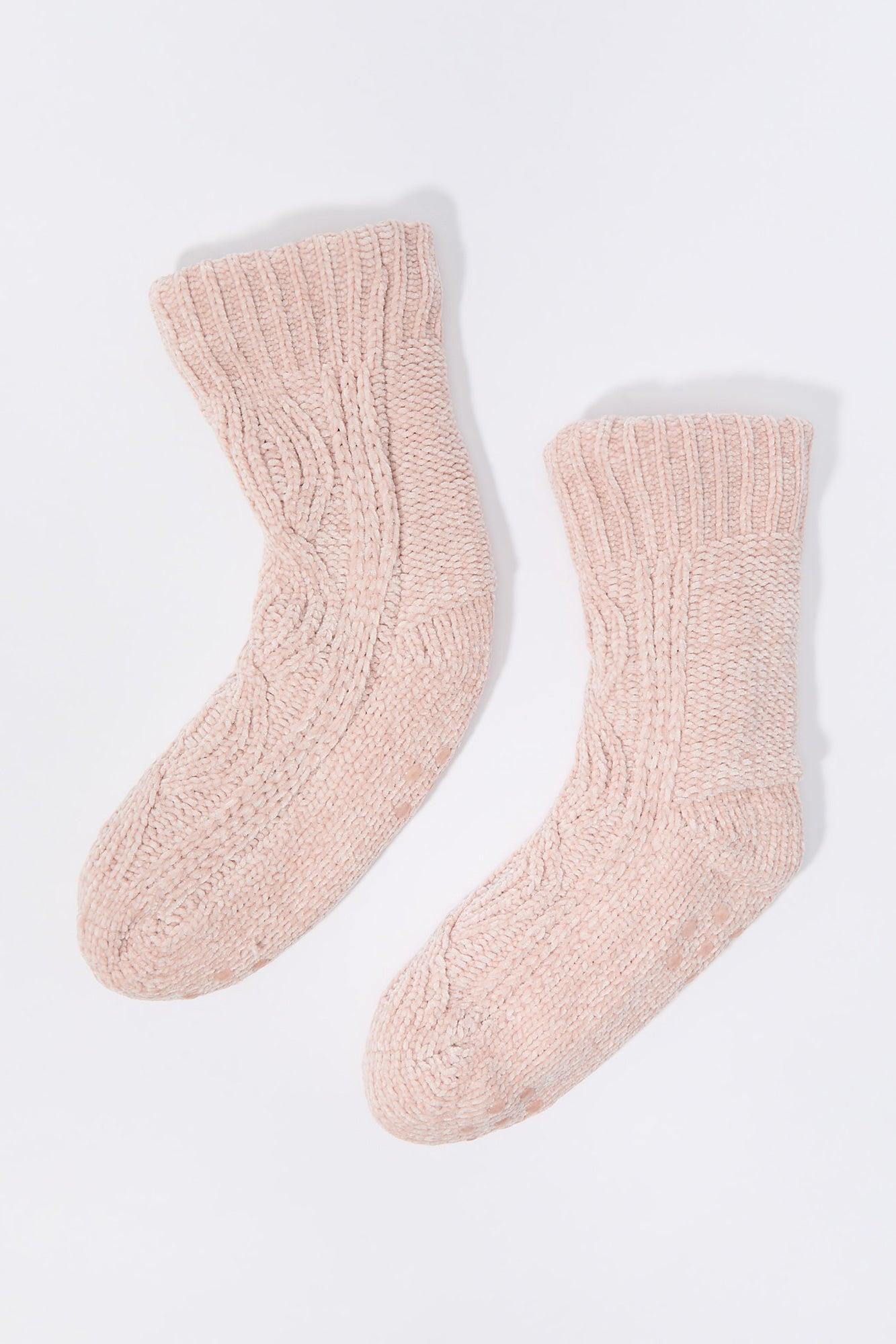 Cable Knit Sock Slippers Female Product Image