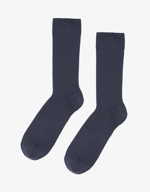 Classic Organic Sock - Navy Blue Product Image