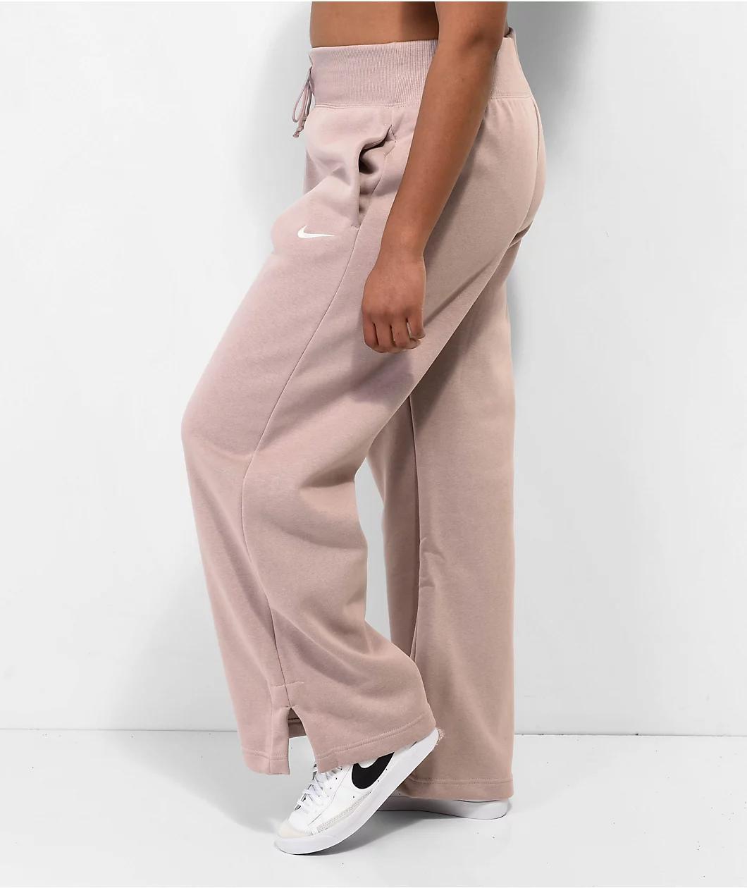 Nike Sportswear Phoenix Taupe High Rise Sweatpants Product Image