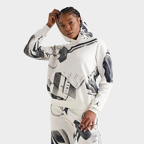 Jordan Womens Brooklyn Fleece All-over Print Pullover Hoodie Product Image