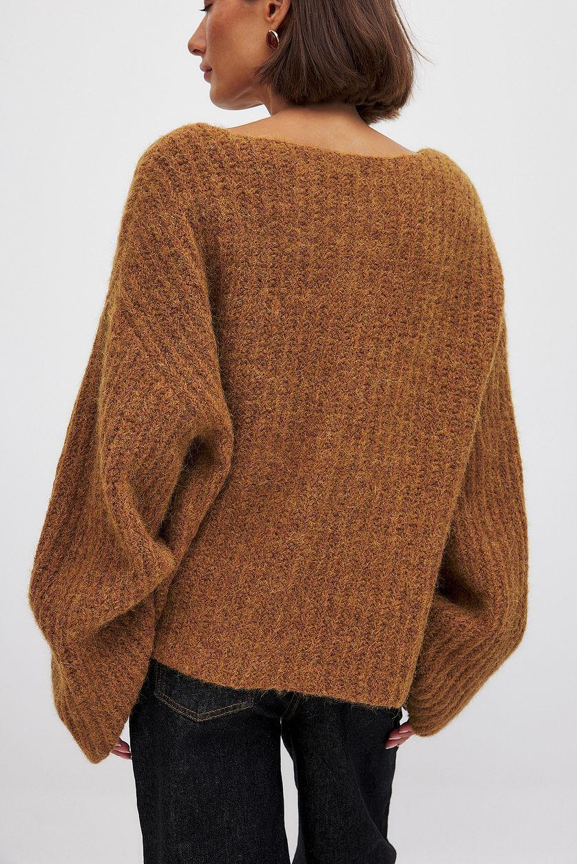 Wool Blend Knitted Sweater Product Image