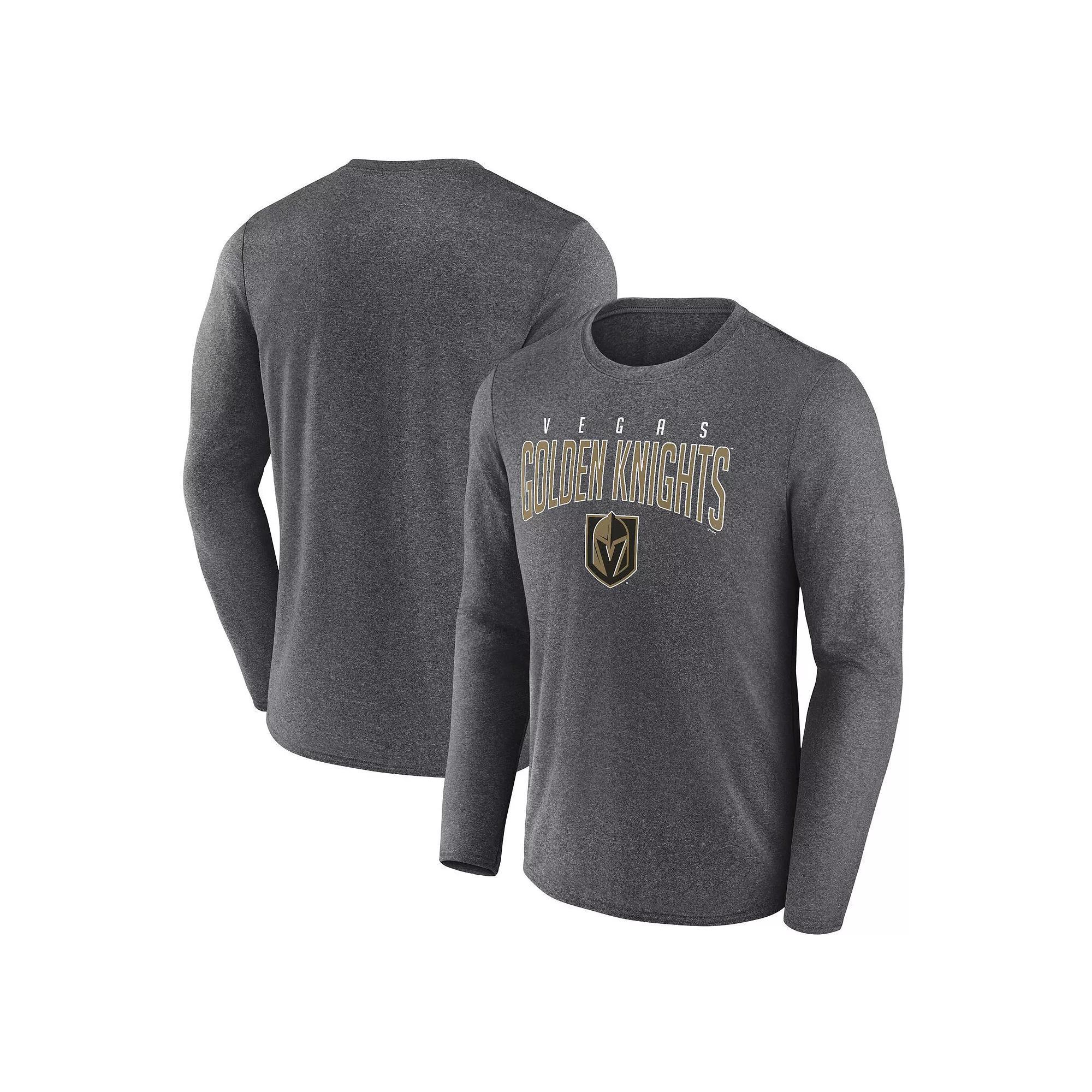 Men's Fanatics Branded Heather Charcoal Vegas Golden Knights Special Edition 2.0 Scoring Chance Long Sleeve T-Shirt, Size: Small, Lvk Charco Product Image