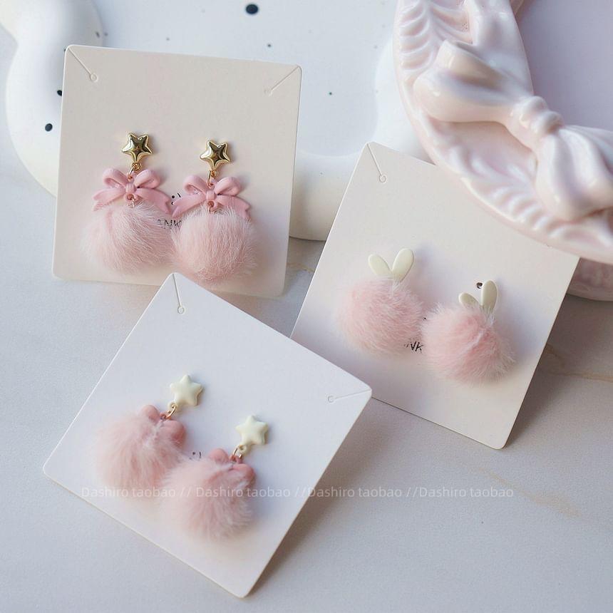 Pom Pom Drop Earring / Clip-On Earring Product Image