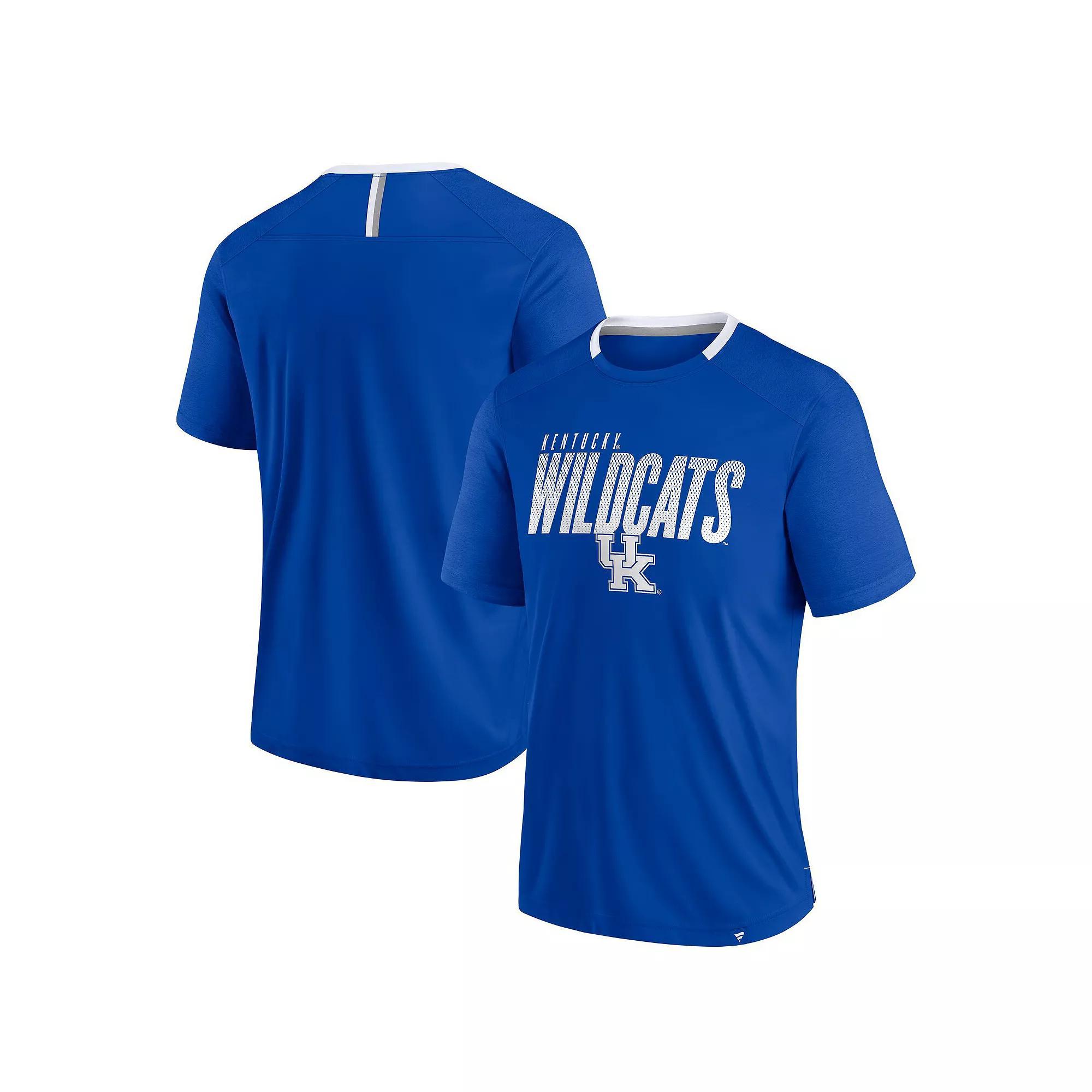 Men's Fanatics Royal Kentucky Wildcats Defender Fade Slant T-Shirt,  Product Image