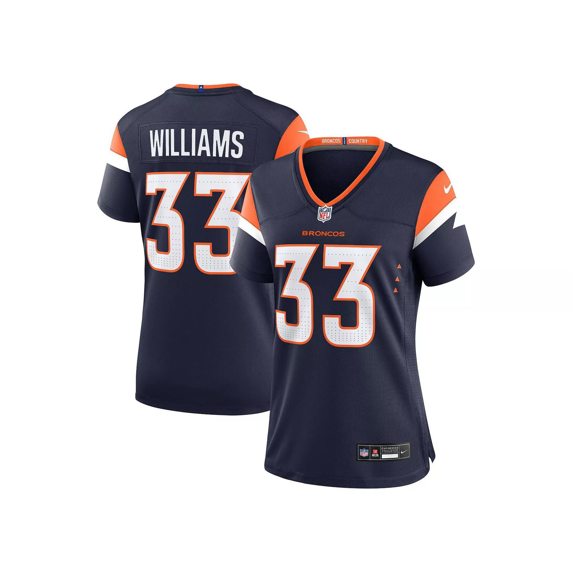 Womens Nike Javonte Williams Denver Broncos Mile High Collection Alternate Game Jersey Blue Product Image
