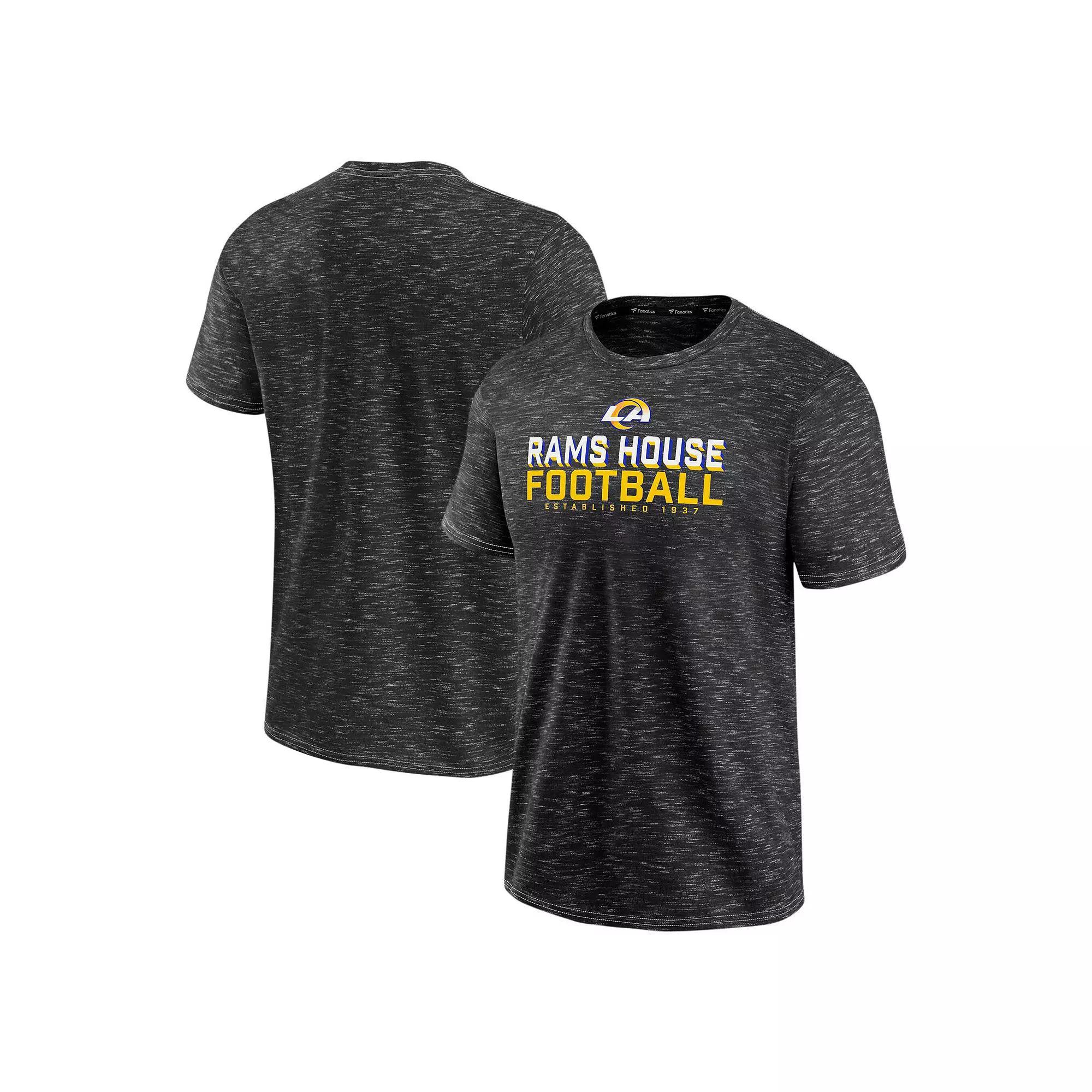 Men's Fanatics Branded Charcoal Los Angeles Rams Component T-Shirt, Size: Medium Product Image