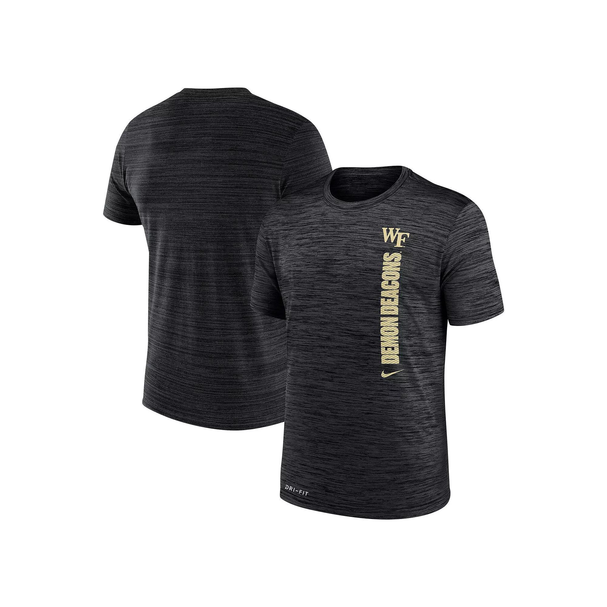 Men's Nike Black Wake Forest Demon Deacons 2024Â Sideline Velocity Legend Performance T-Shirt,  Product Image