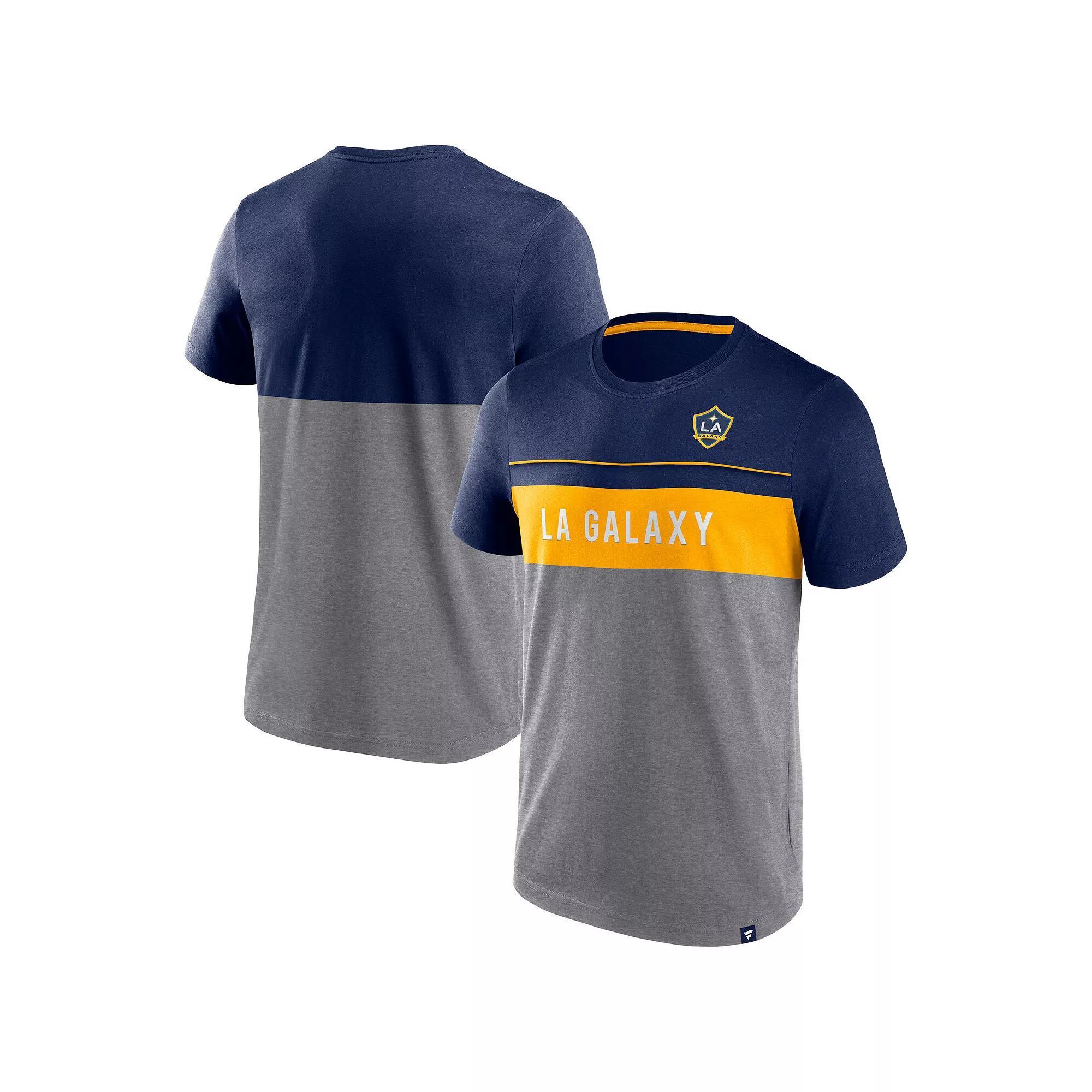 Men's Fanatics Branded Navy/Gray LA Galaxy Striking Distance T-Shirt, Size: Large, Grey Product Image