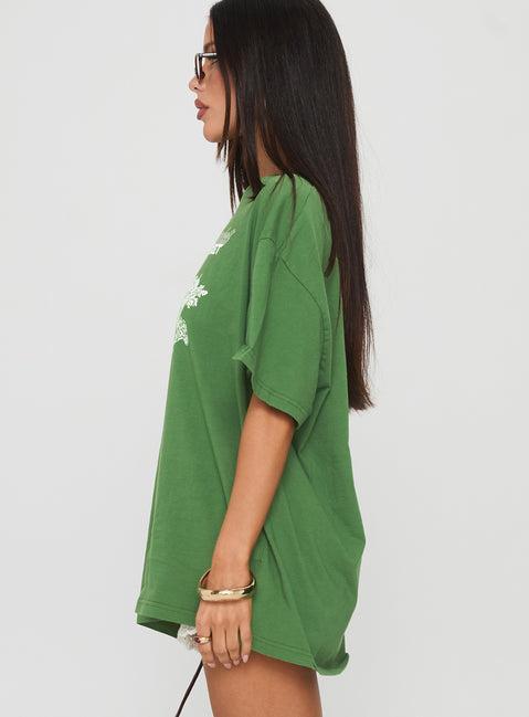 Farmers Market Oversized Graphic Tee Green Product Image