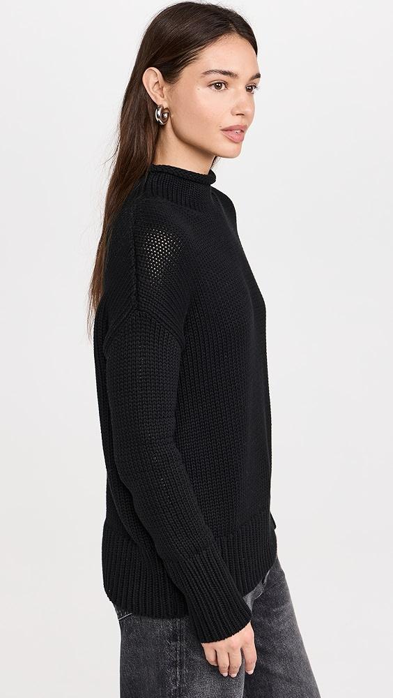 La Ligne Mock Neck Solid Marina Sweater | Shopbop Product Image