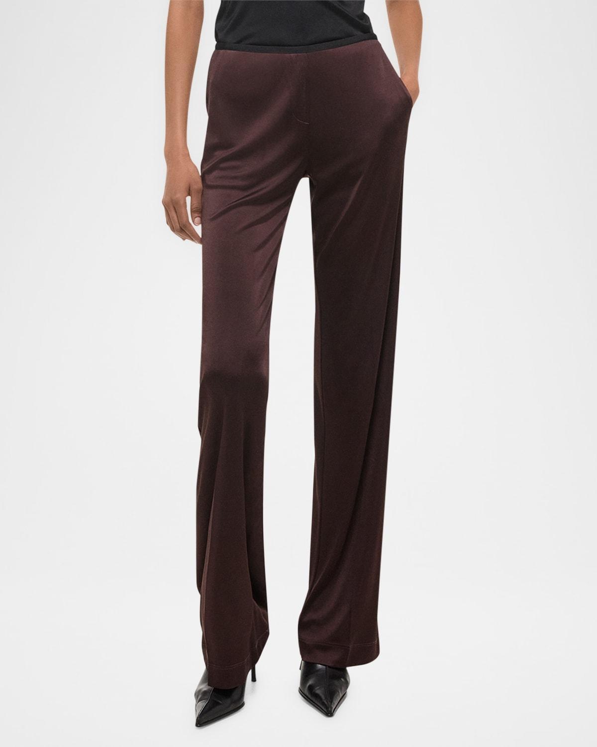 Straight-Leg Fluid Pull-On Pants Product Image