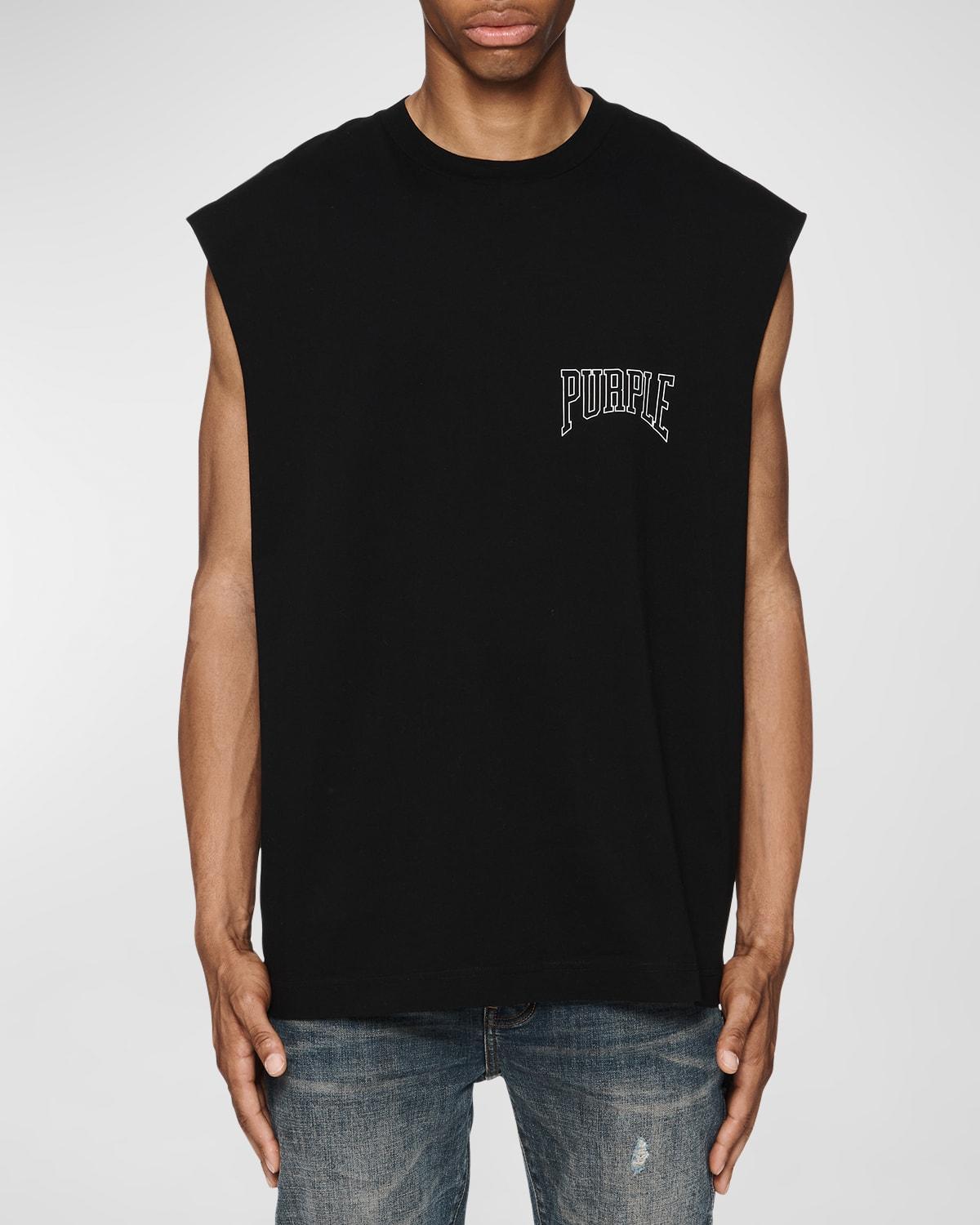 Men's Oversized Cutoff Graphic T-Shirt Product Image