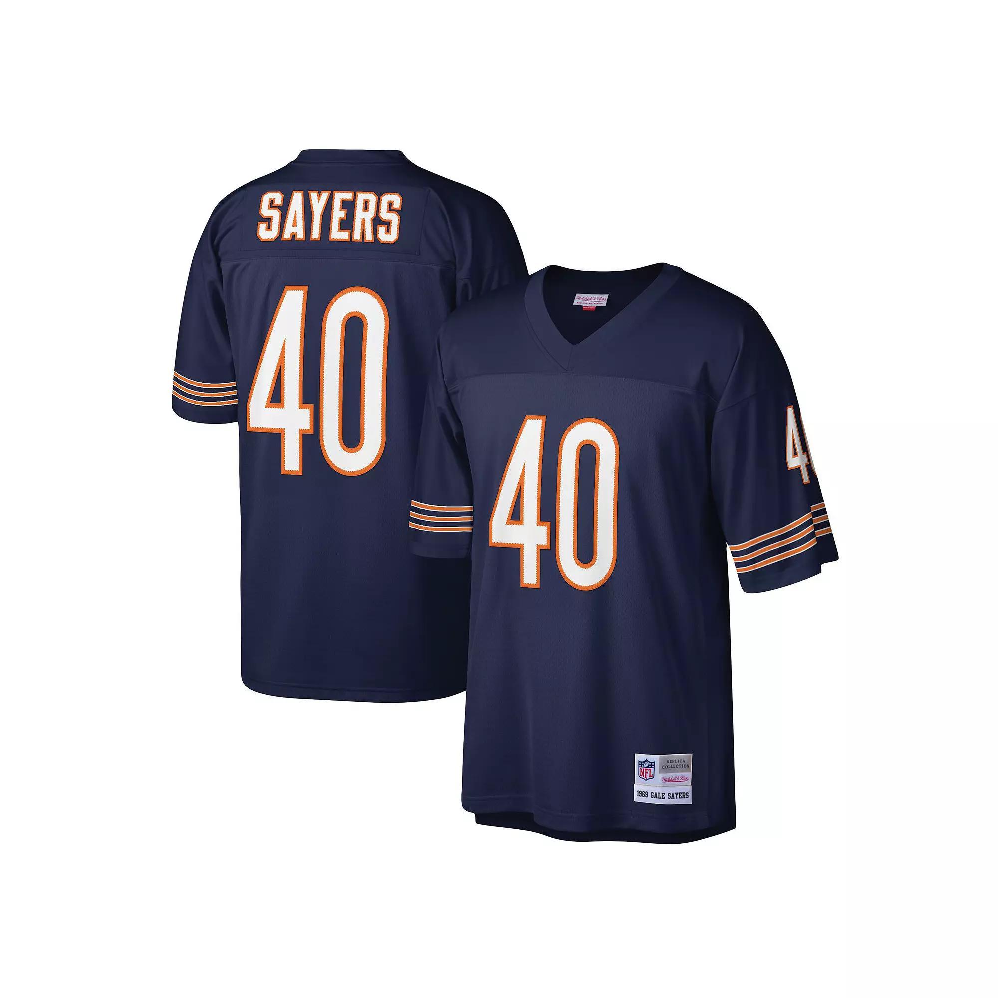 Men's Mitchell & Ness Gale Sayers Navy Chicago Bears Legacy Replica Jersey,  Product Image