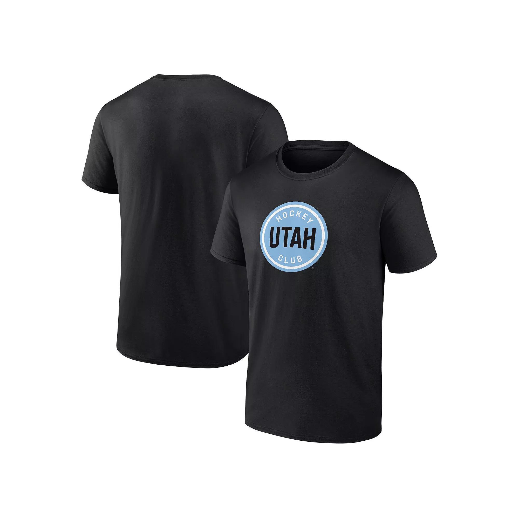 Men's Fanatics Black Utah Hockey Club Draft Logo T-Shirt,  Product Image