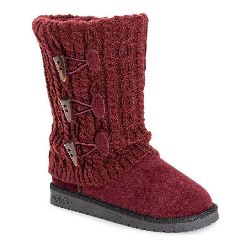 Essentials by MUK LUKS Cheryl Womens Winter Boots Red Product Image