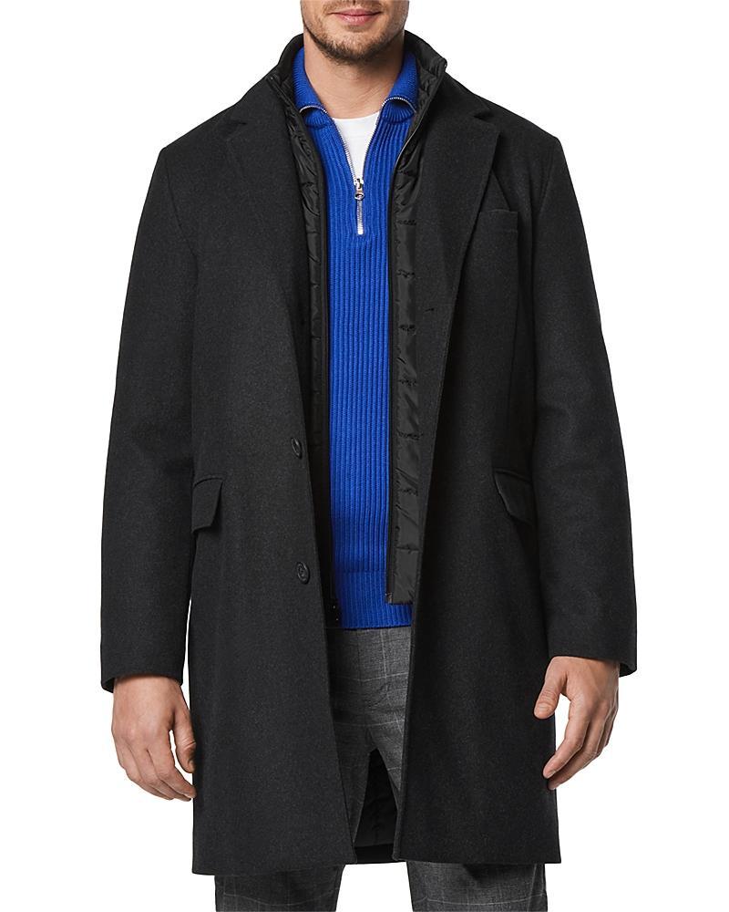 Andrew Marc Sheffield Slim Fit Single Breasted Overcoat Product Image