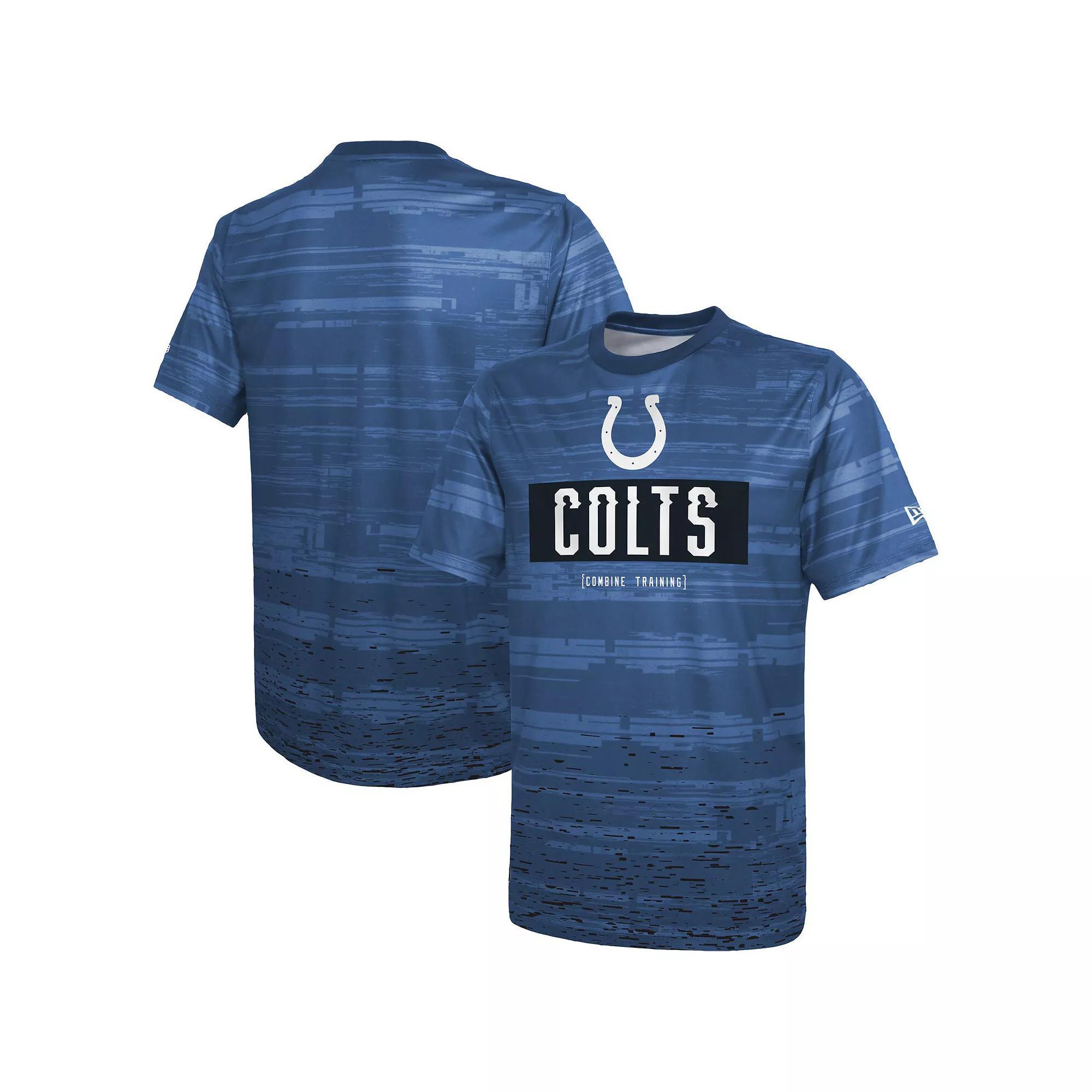 Men's New Era Royal Indianapolis Colts Combine Authentic Sweep T-Shirt,  Product Image