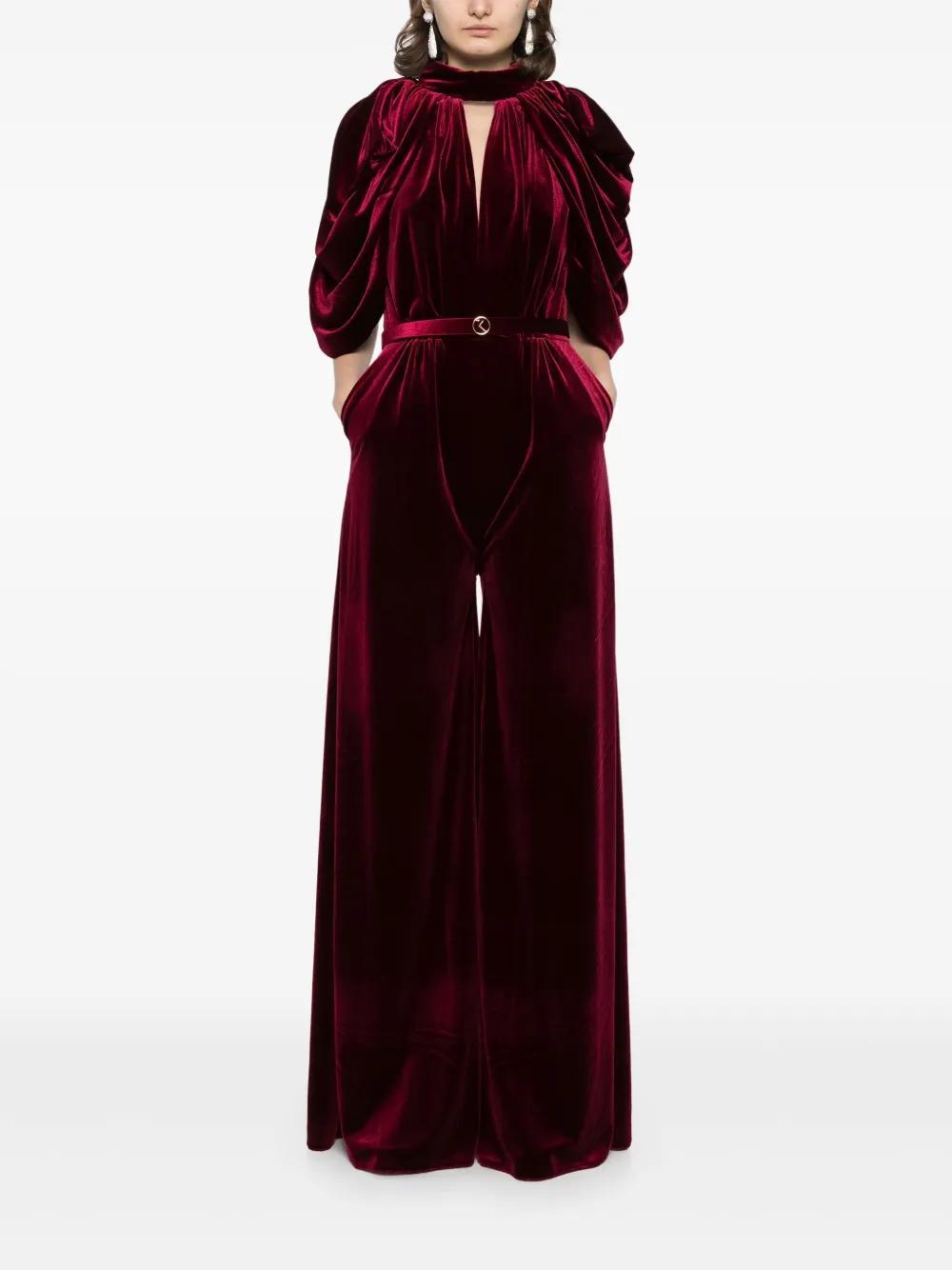 velvet jumpsuit Product Image