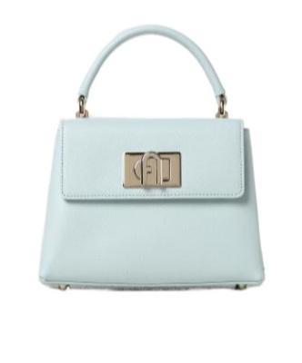 FURLA 1927 Leather Tote Bag In White Product Image