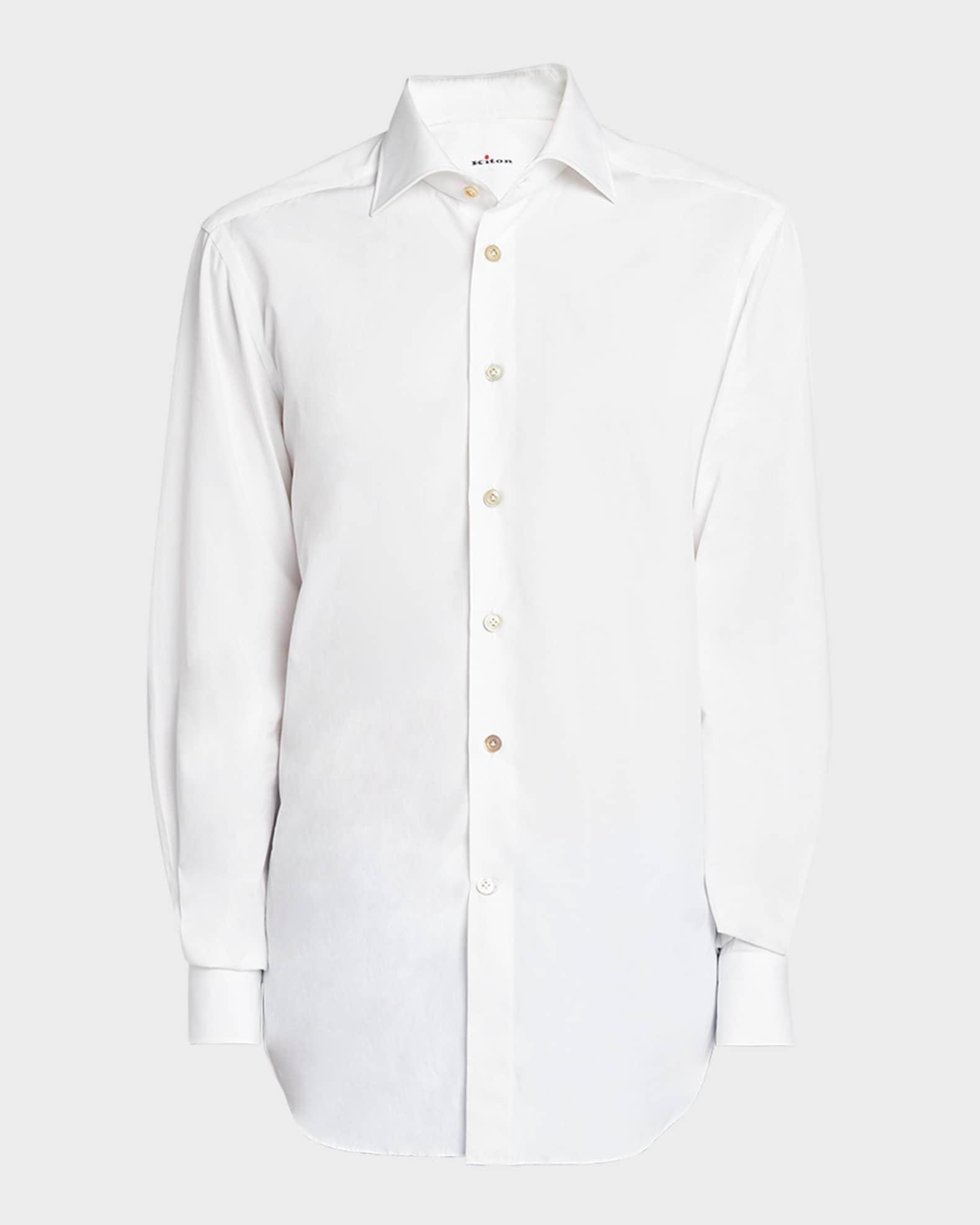Men's Solid Twill Dress Shirt Product Image