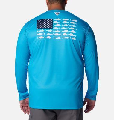 Columbia Men's PFG Terminal Tackle Fish Flag Long Sleeve Shirt - Big- Product Image