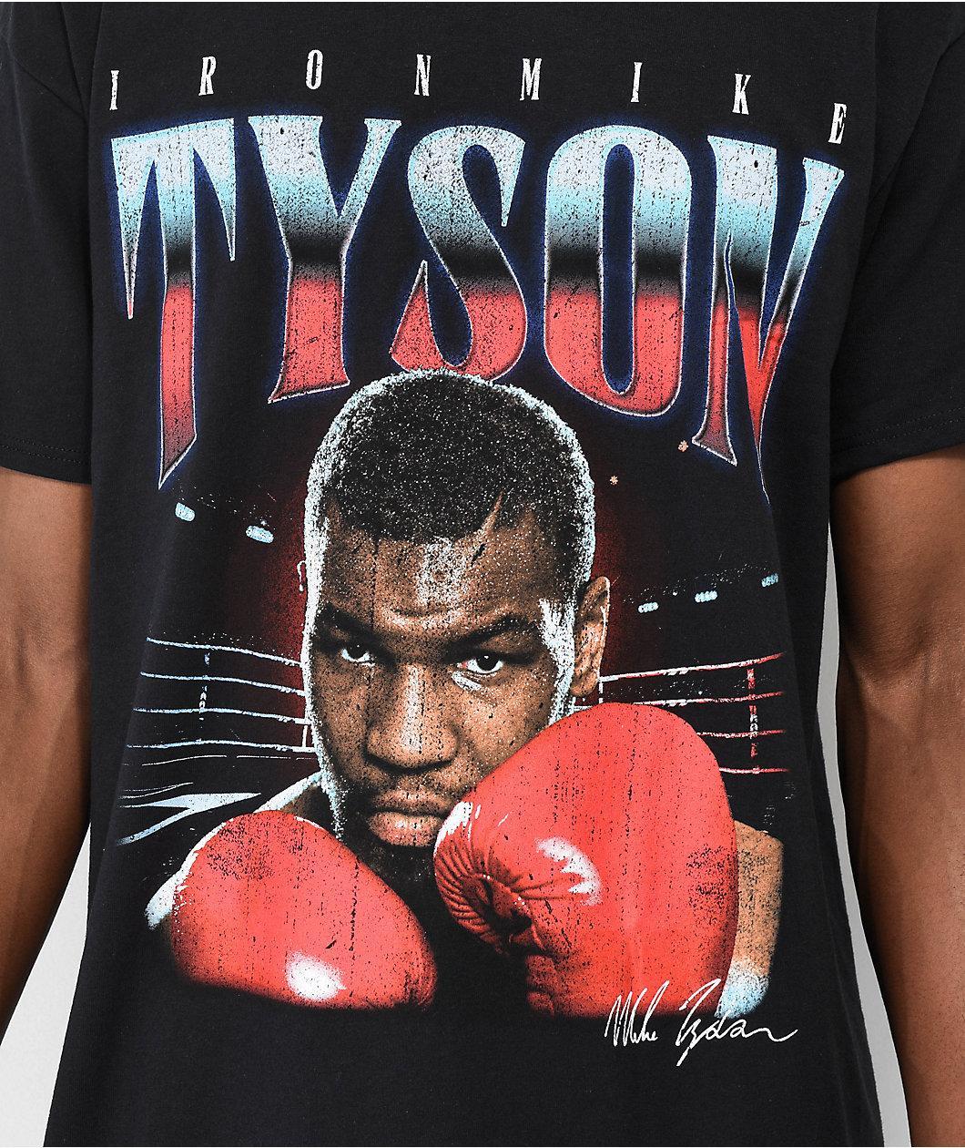 Mike Tyson In The Ring Black T-Shirt Product Image