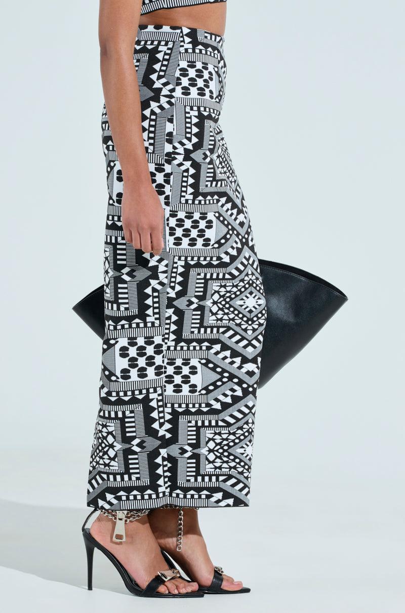 VACA MODE ABSTRACT MAXI SKIRT Product Image