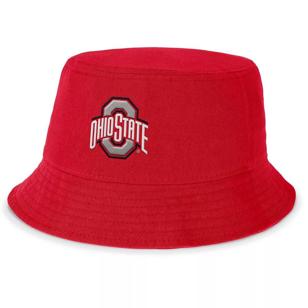 Men's Nike Scarlet Ohio State Buckeyes Local Apex Bucket Hat, Size: Small, Red Product Image