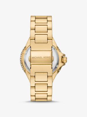 Oversized Camille Pavé -Tone Watch and Slider Bracelet Gift Set Product Image