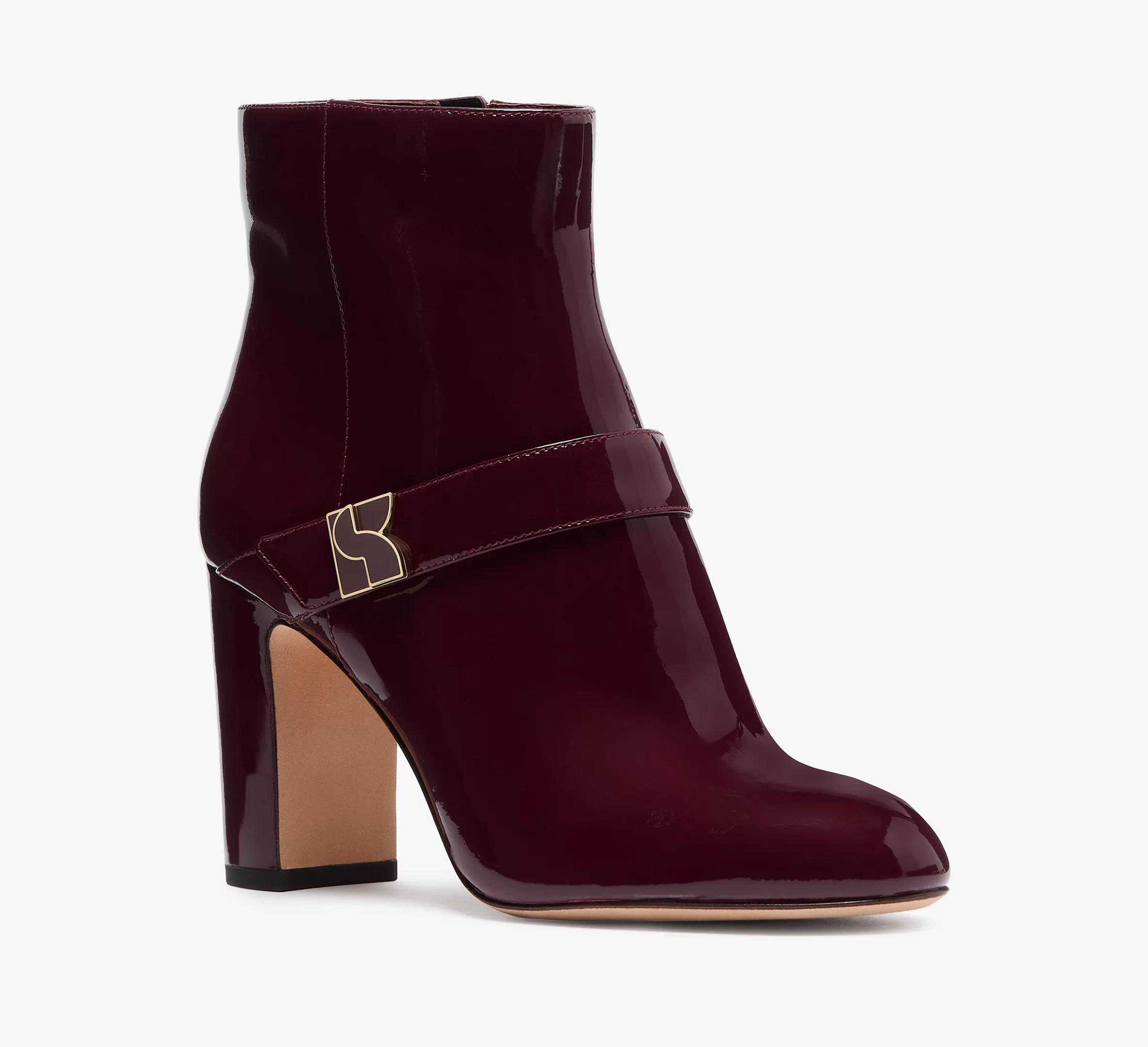 Dakota Patent Leather Zip Up Booties Product Image