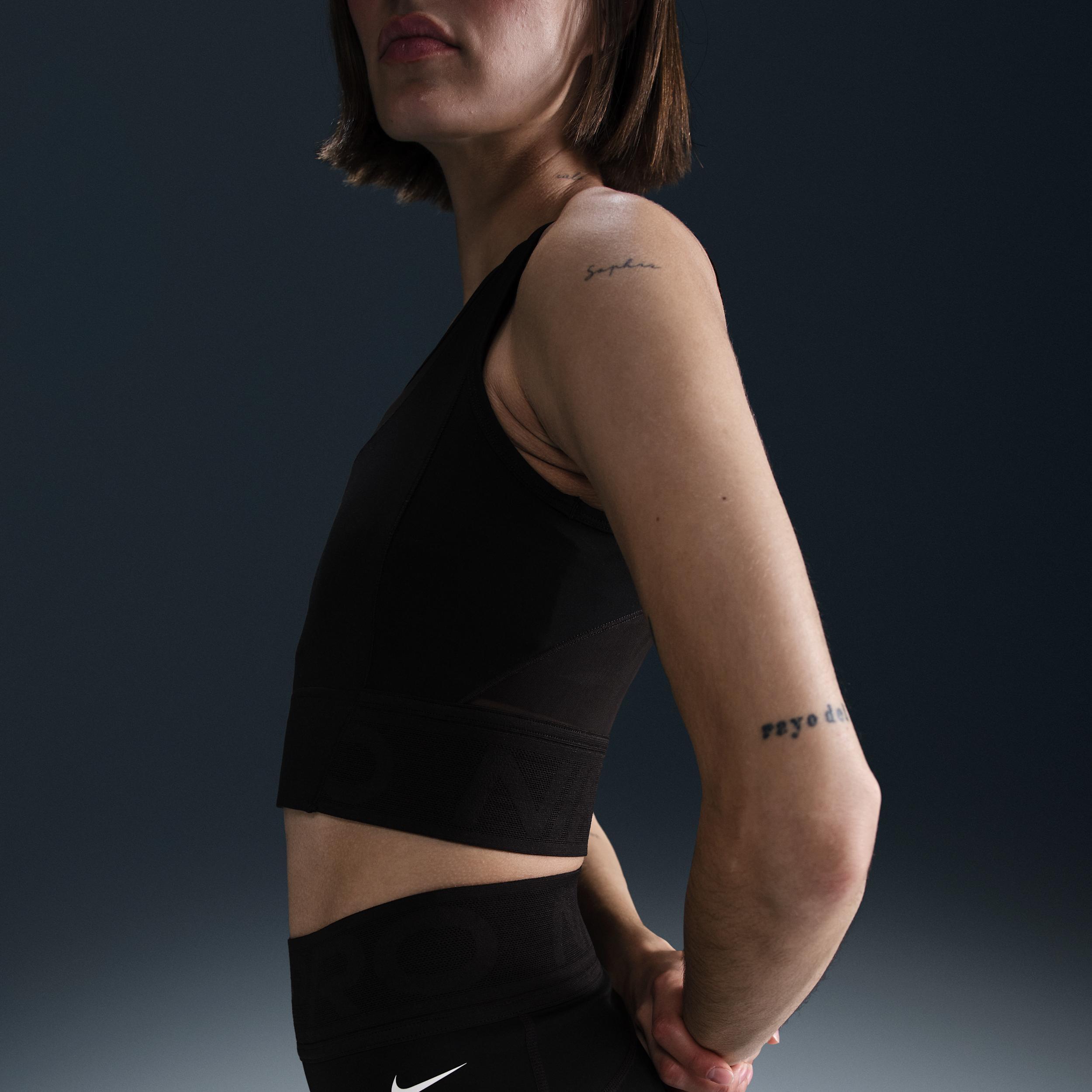 Womens Nike Pro Dri-FIT Cropped Tank Top | HJ1192-619 Product Image