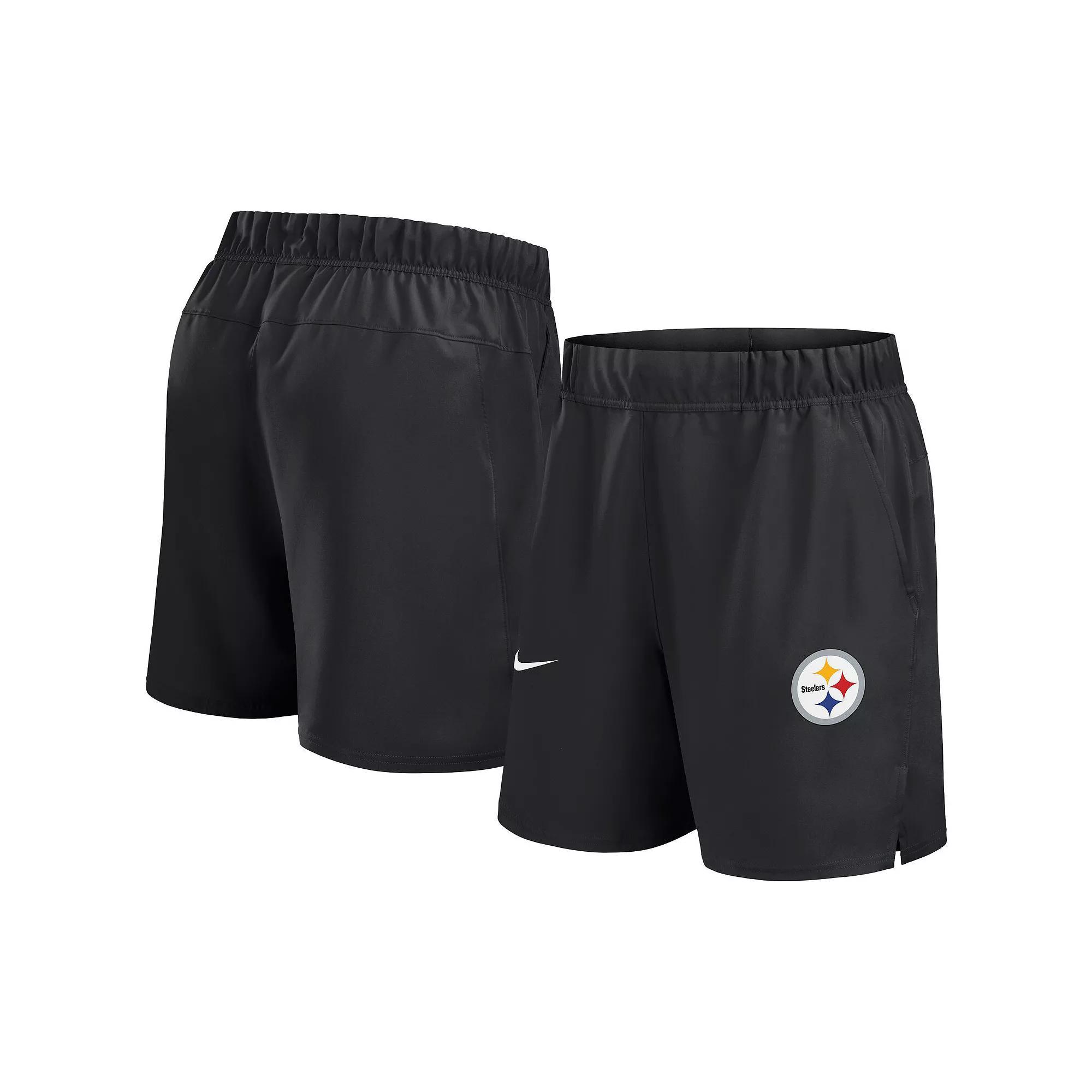 Men's Nike Black Pittsburgh Steelers Blitz Victory Performance Shorts, Size: Large Product Image