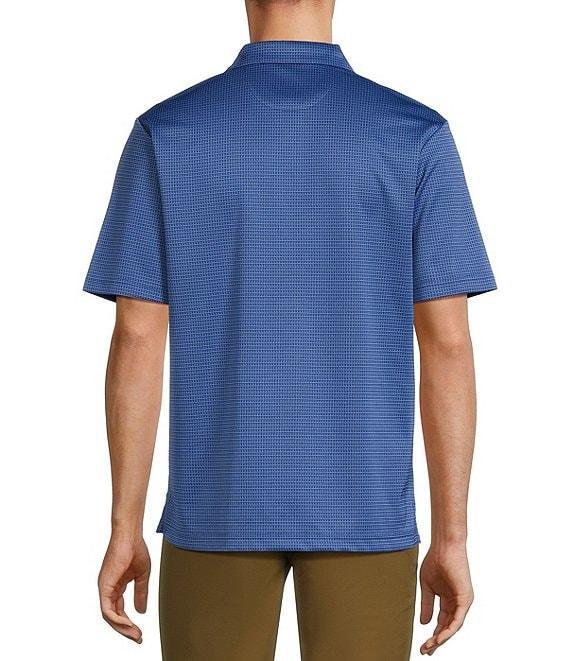 Roundtree & Yorke Performance The Fairway Short Sleeve Grid Jacquard Polo Shirt Product Image