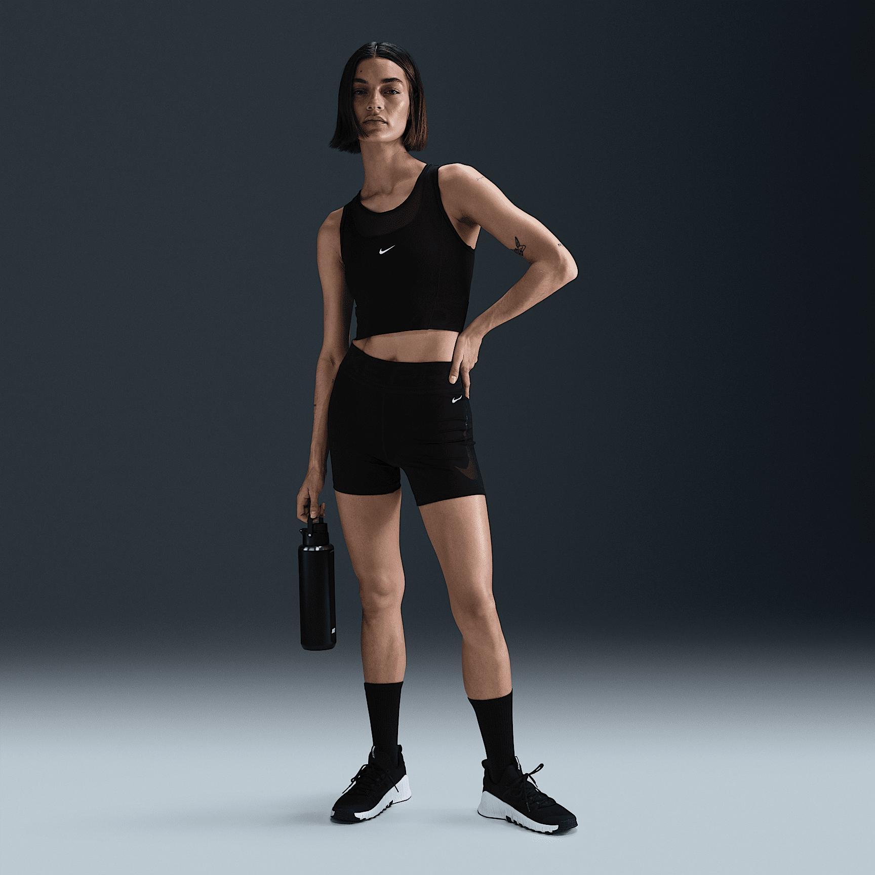 Womens Nike Pro Dri-FIT Cropped Tank Top | HJ1192-619 Product Image