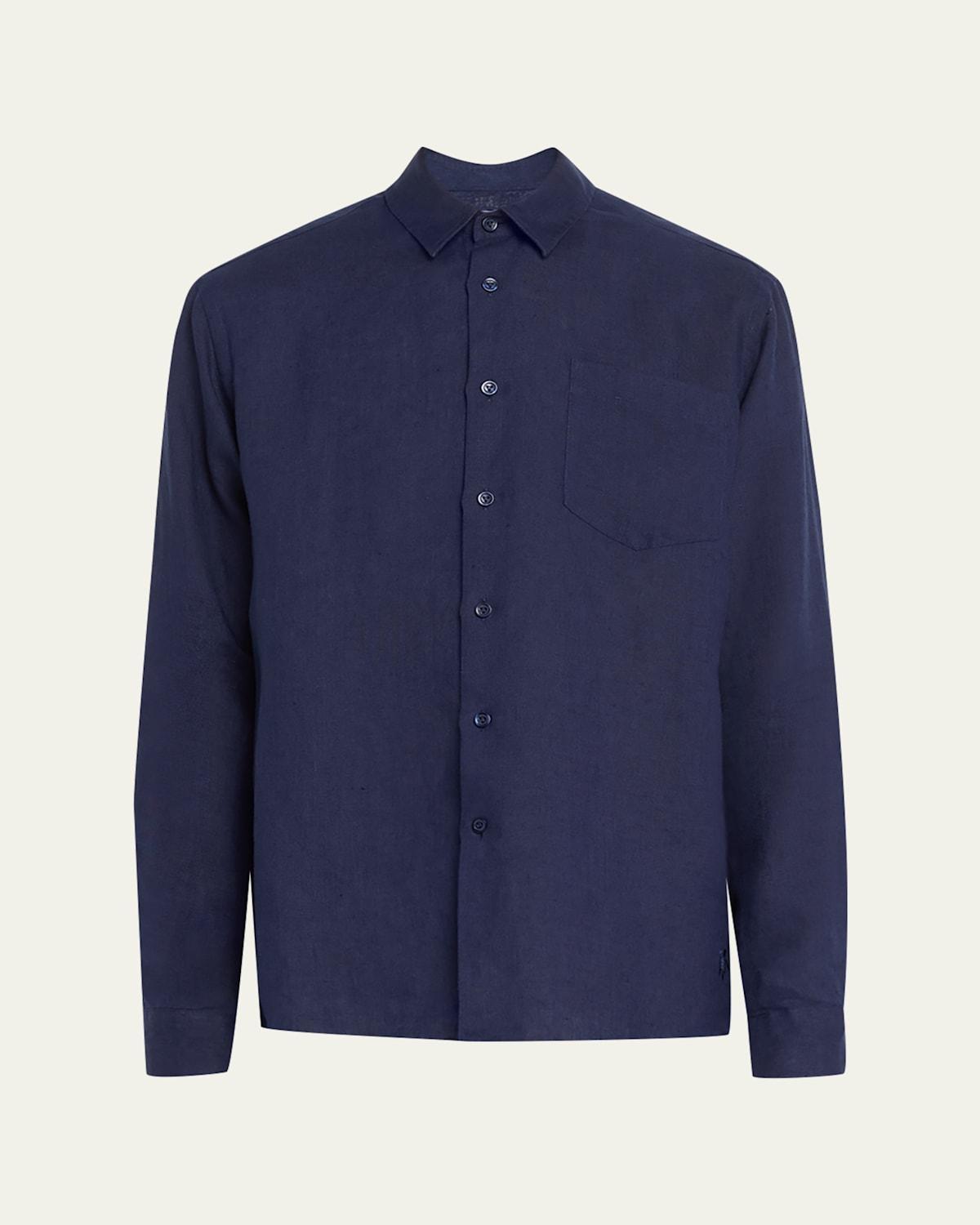 Mens Lagoon Linen Shirt Product Image
