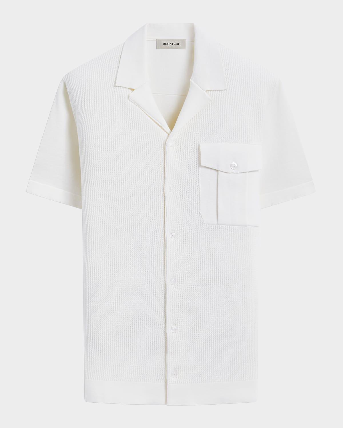 Men's Camp-Collar Short-Sleeve Sweater Product Image