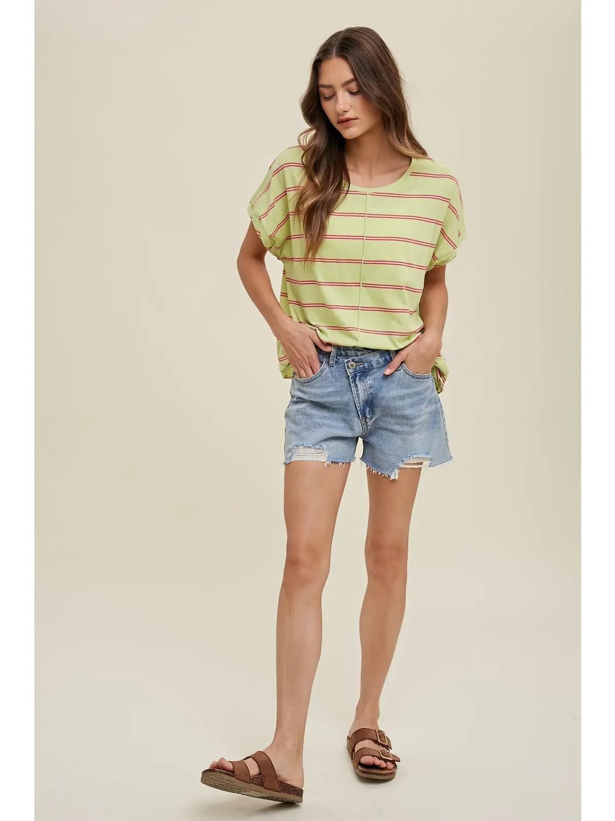 Sonia Striped Tee Product Image
