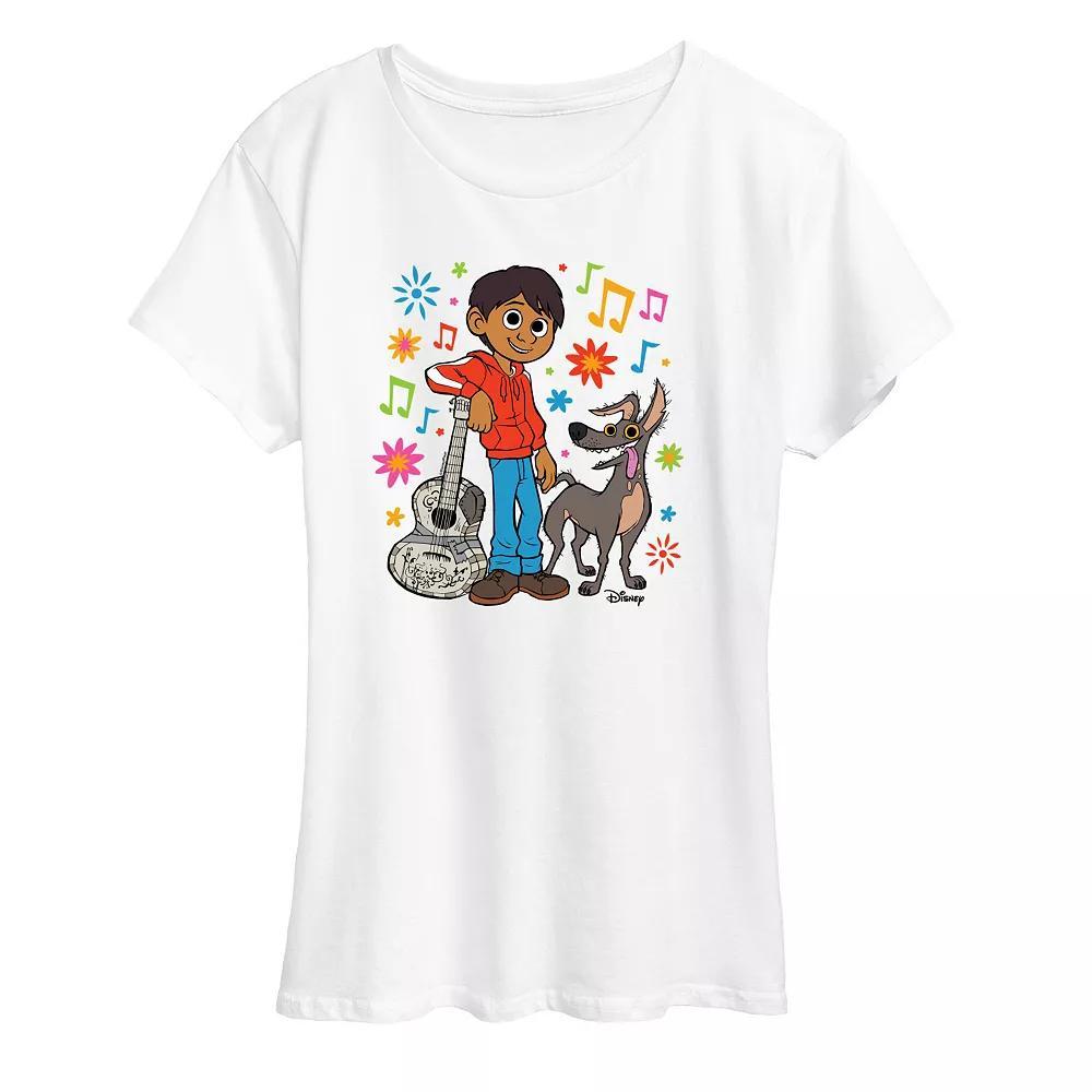 Disney's Coco Miguel & Dante Women's Graphic Tee, Girl's, Size: Small, White Product Image