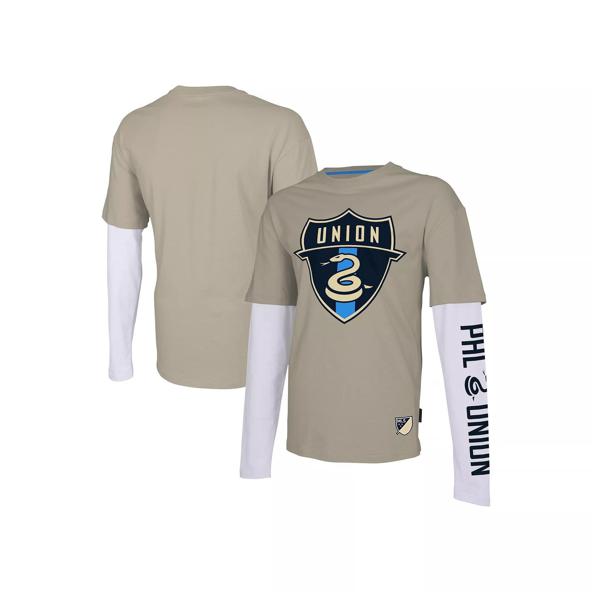 Men's Stadium Essentials Tan Philadelphia Union Status Long Sleeve T-Shirt,  Product Image