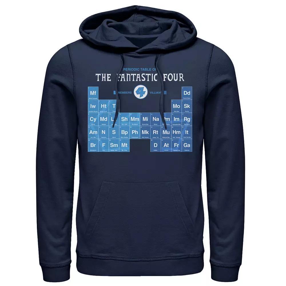Men's Marvel Fantastic Four Members And Villains Periodic Table Hoodie,  Product Image